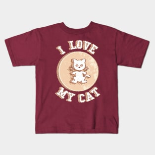 I love my cat Kids T-Shirt